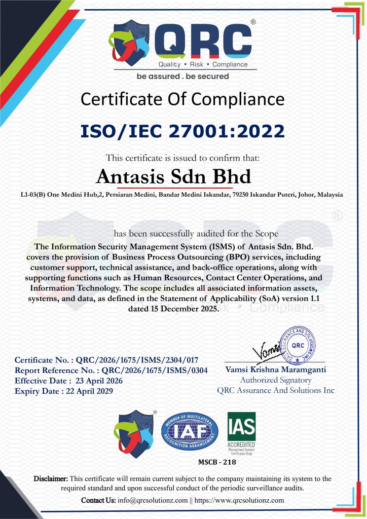 ISO 27001 Certificate Antasis Sdn Bhd _page-0001