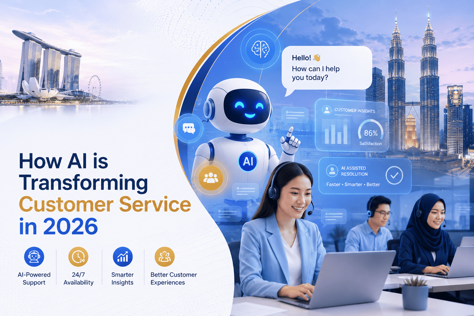AI-powered customer support combines automation, intelligent chatbots, and human expertise to deliver faster, smarter, and more personalized customer experiences.